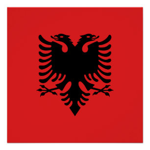 Póster Bandera de Albania