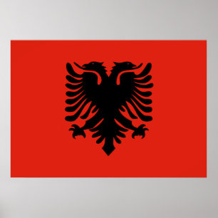 Póster Bandera de Albania