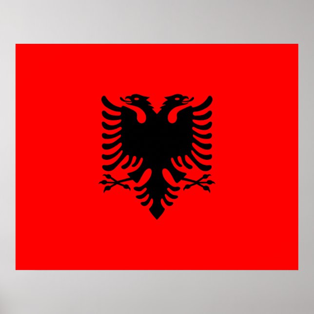 Póster Bandera de Albania (Frente)
