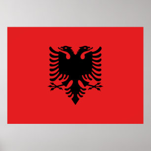 Póster Bandera de Albania