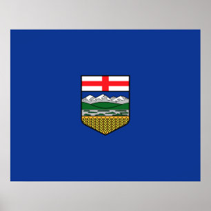 Póster Bandera de Alberta