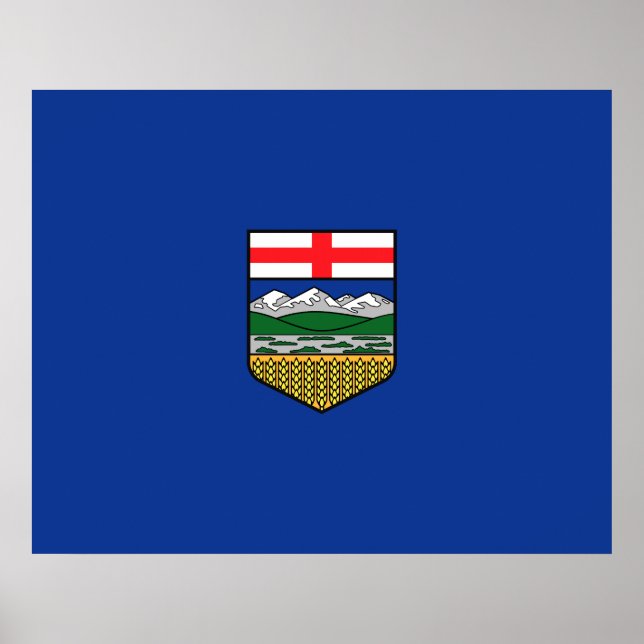 Póster Bandera de Alberta (Frente)