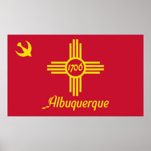 Póster Bandera de Albuquerque (Nuevo México)