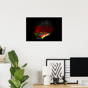 Póster bandera de Alemania