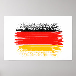 Póster Bandera de Alemania