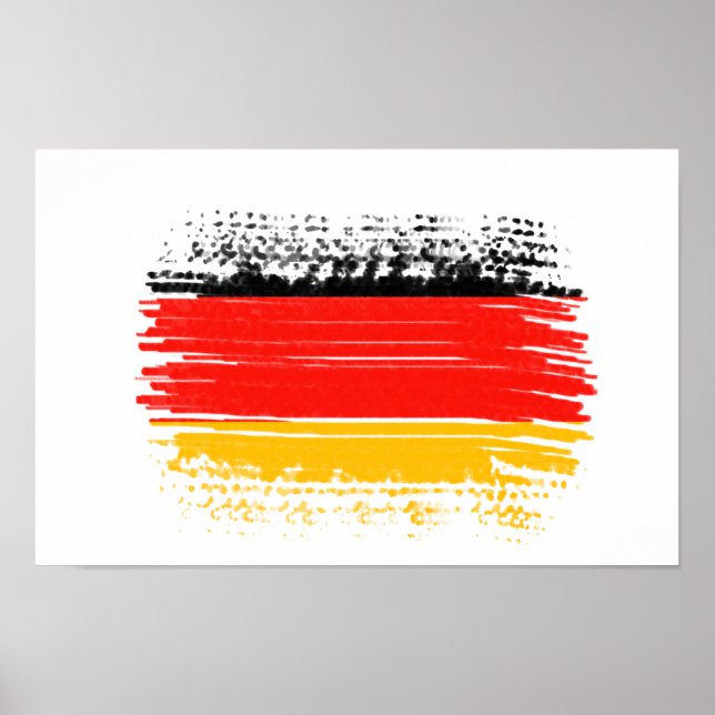 Póster Bandera de Alemania (Frente)