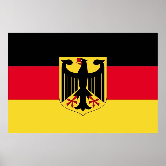 Póster Bandera de Alemania (Frente)