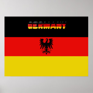 Póster Bandera de Alemania