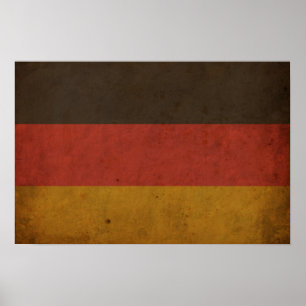 Póster Bandera de Alemania de época