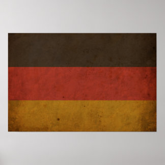 Póster Bandera de Alemania de época