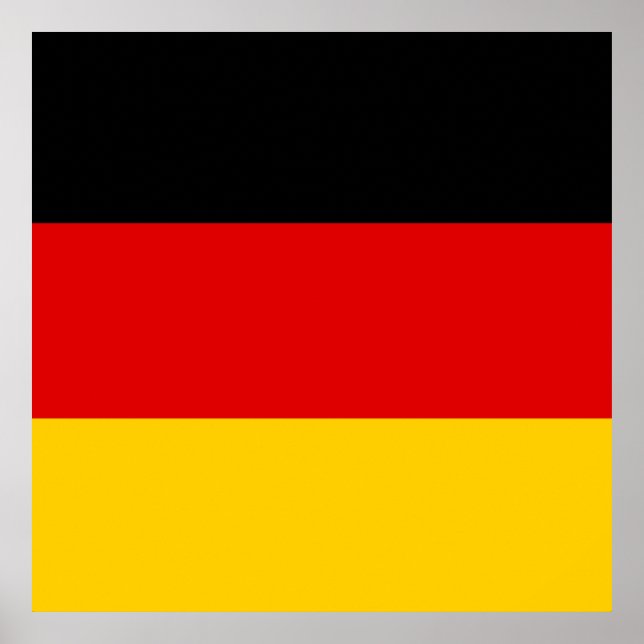 Póster Bandera de Alemania - Deutschland (Frente)
