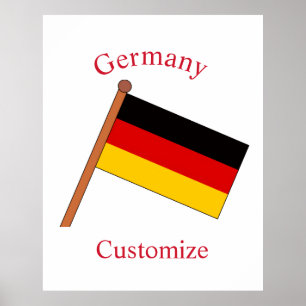 Póster Bandera de Alemania Thunder_Cove