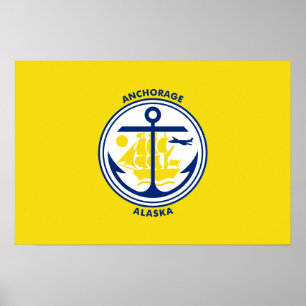 Póster Bandera de Anchorage