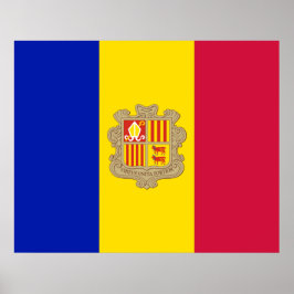 Póster Bandera de Andorra