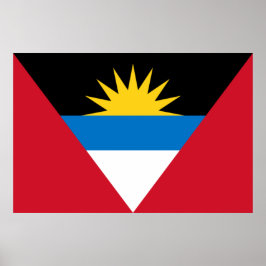 Póster Bandera de Antigua y Barbuda