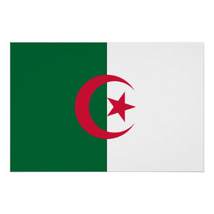 Póster Bandera de Argelia