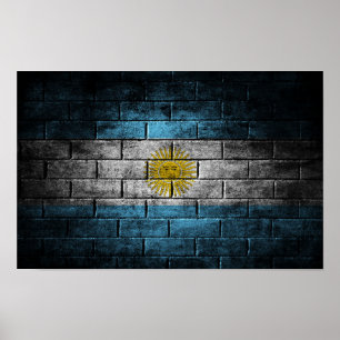 Póster Bandera de Argentina