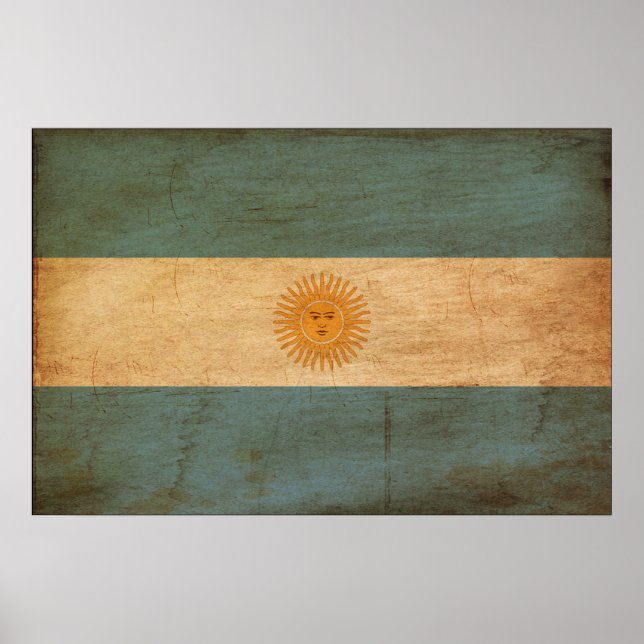 Póster Bandera de Argentina (Frente)