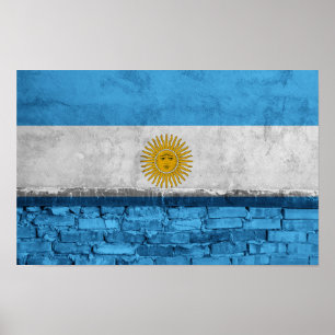 Póster Bandera de Argentina