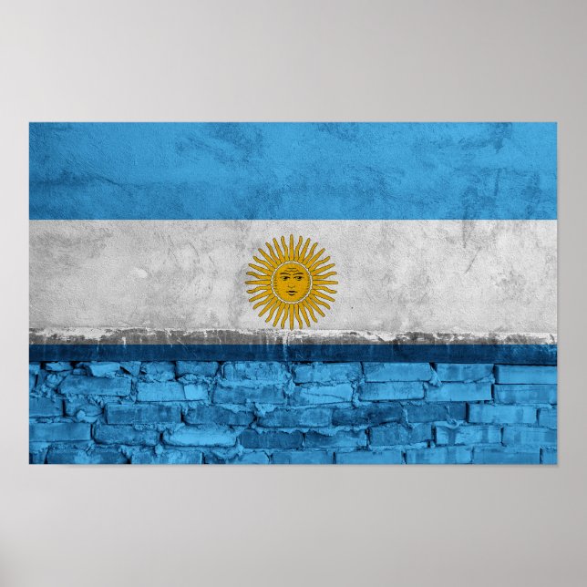 Póster Bandera de Argentina (Frente)