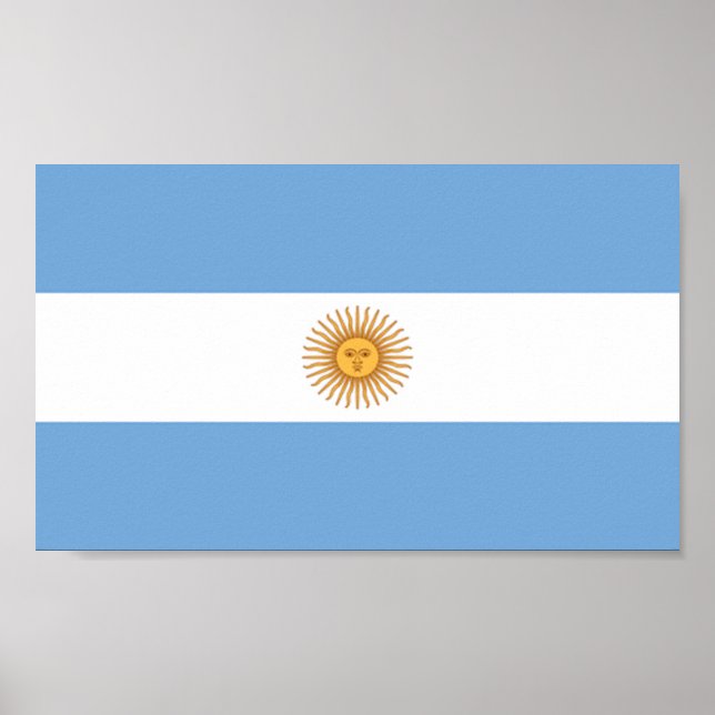 Póster Bandera de Argentina (Frente)
