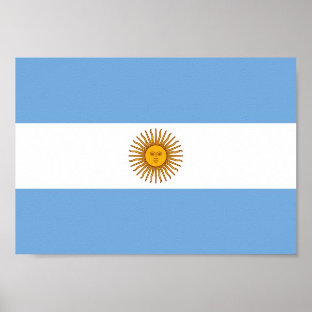 Póster Bandera de Argentina (Frente)