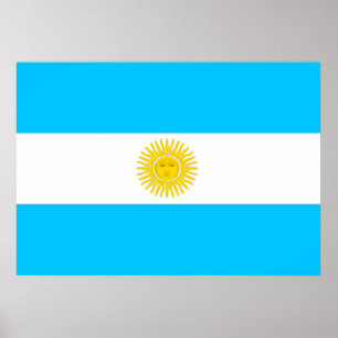 Póster Bandera de Argentina