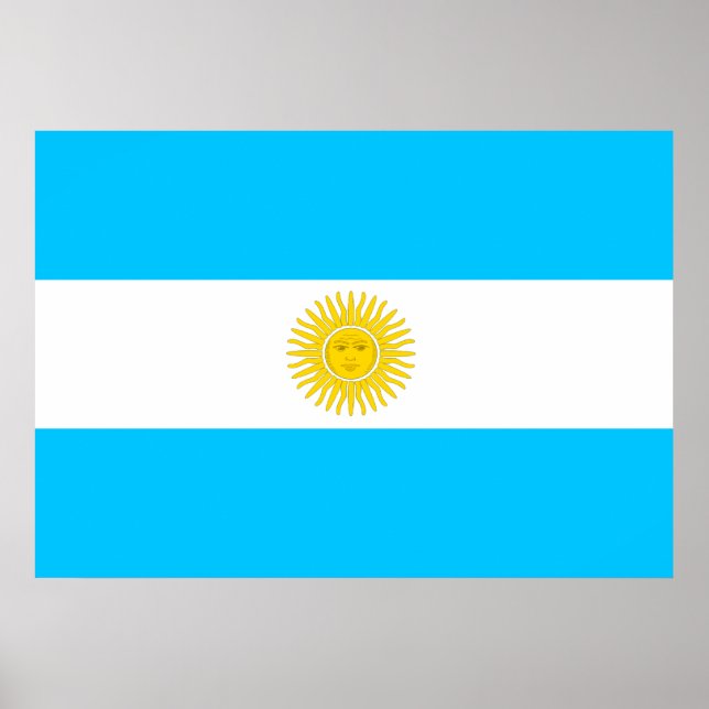 Póster Bandera de Argentina (Frente)