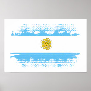Póster Bandera de Argentina