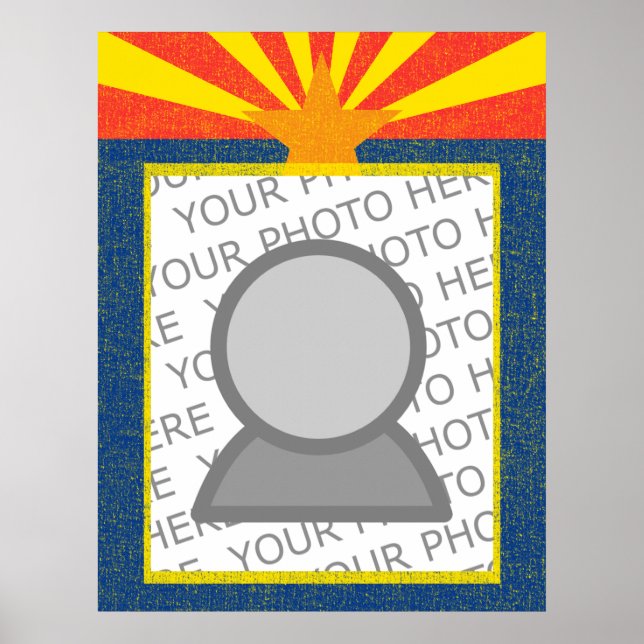Póster bandera de arizona (Frente)
