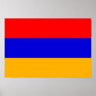 Póster Bandera de Armenia; armenio