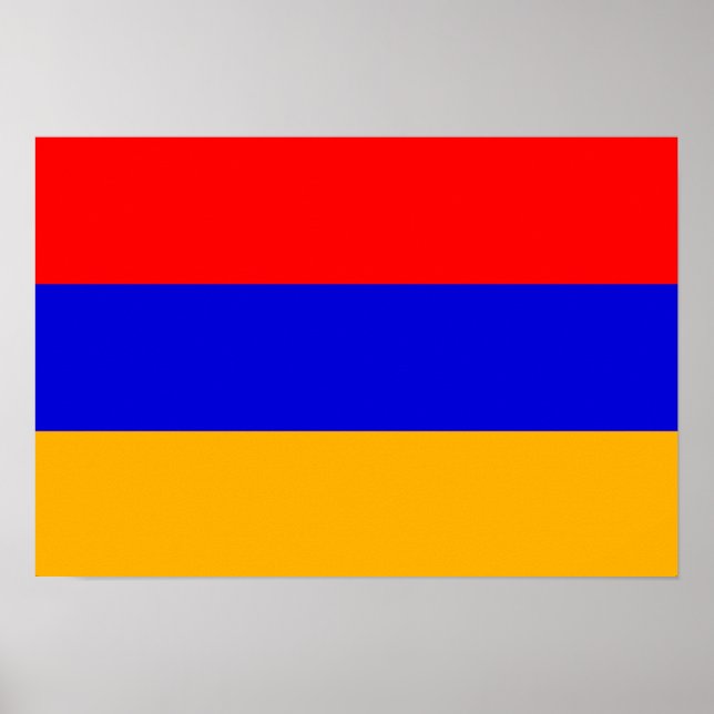 Póster Bandera de Armenia; armenio (Frente)