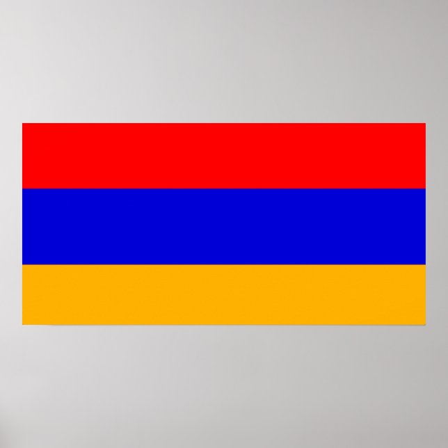 Póster Bandera de Armenia Poster (Frente)