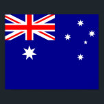 Póster Bandera de Australia<br><div class="desc">Bandera de Australia</div>