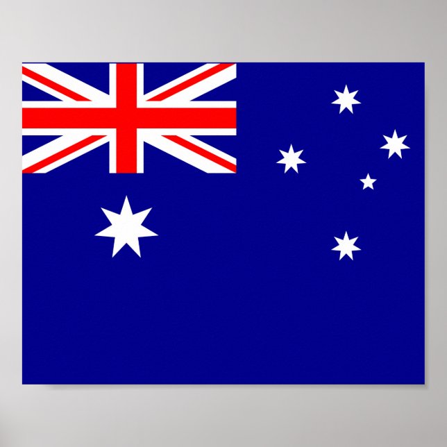 Póster Bandera de Australia (Frente)