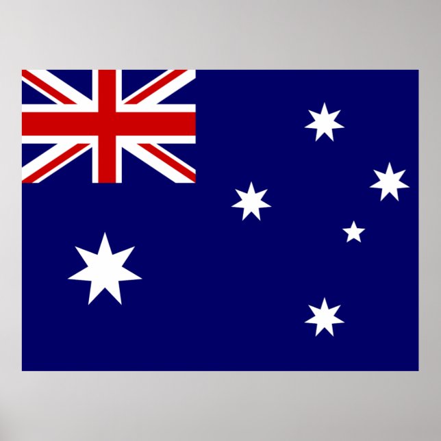 Póster Bandera de Australia (Frente)