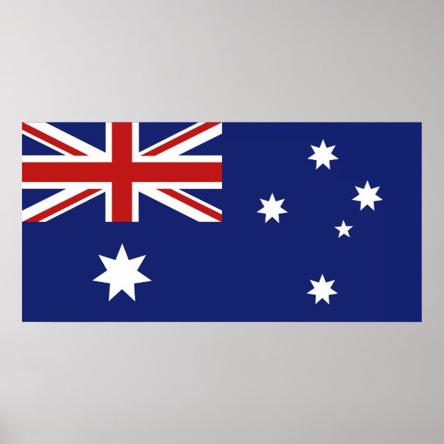 Póster Bandera de Australia (Frente)