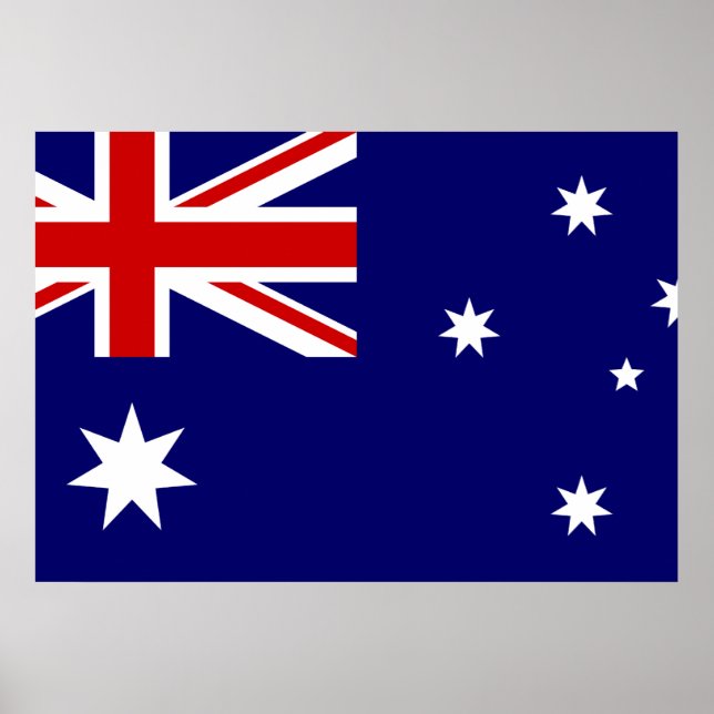 Póster Bandera de Australia (Frente)