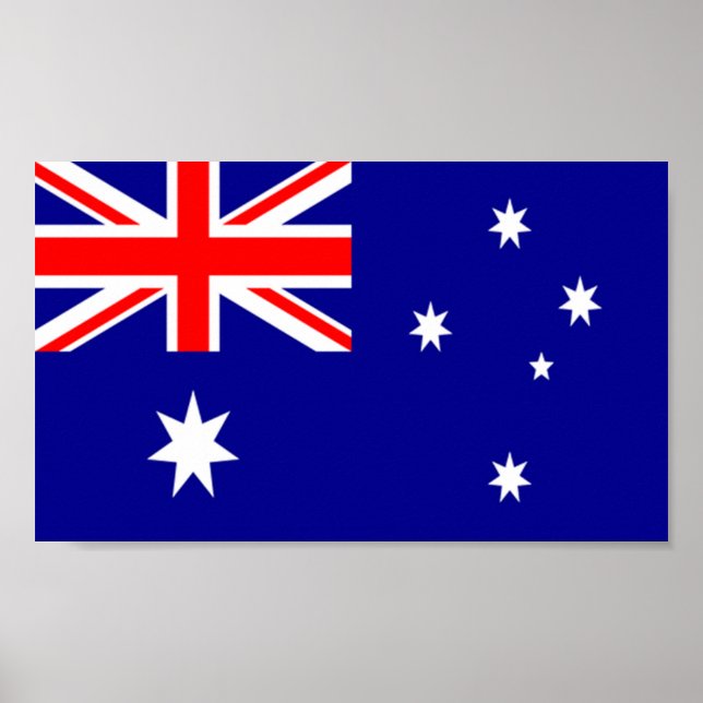 Póster Bandera de Australia (Frente)