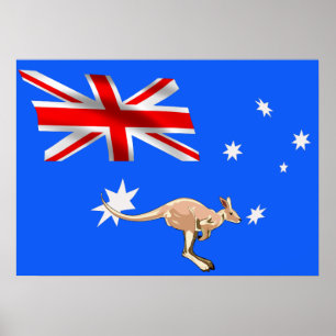 Póster Bandera de Australia