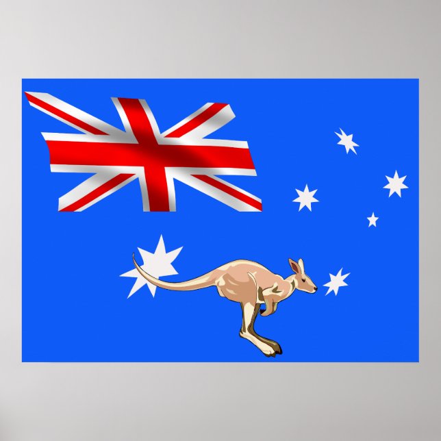 Póster Bandera de Australia (Frente)