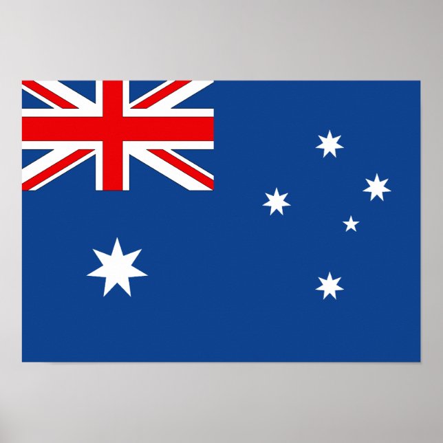 Póster Bandera de Australia (Frente)