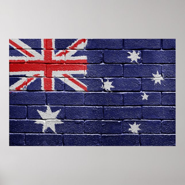 Póster Bandera de Australia (Frente)