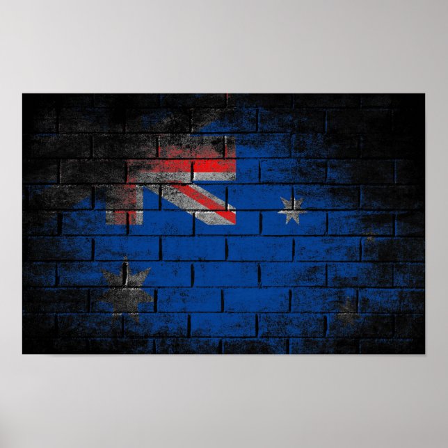 Póster Bandera de Australia (Frente)