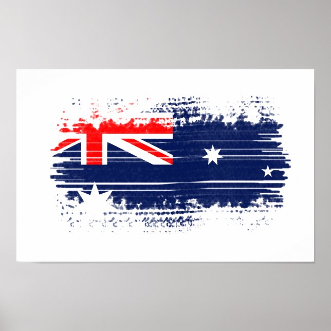 Póster Bandera de Australia (Frente)
