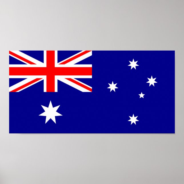 Póster Bandera de Australia - Bandera de Australia (Frente)