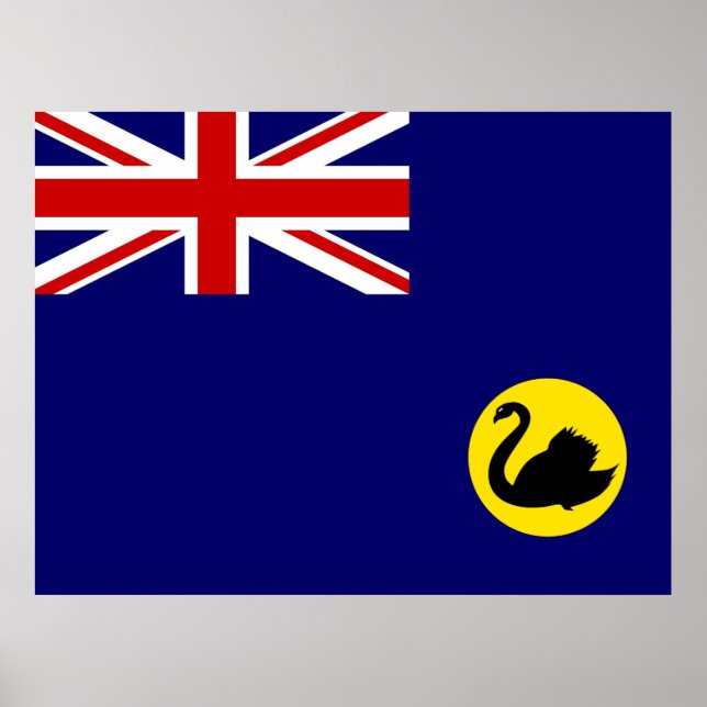 Póster Bandera de Australia Occidental (Frente)