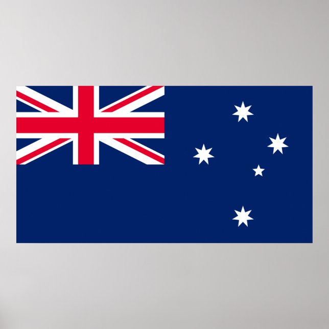 Póster Bandera de Australia Poster (Frente)