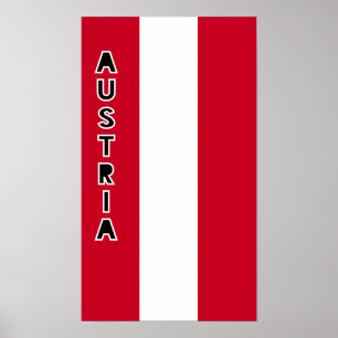 Póster Bandera de Austria