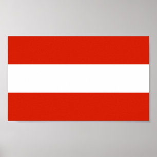 Póster Bandera de Austria